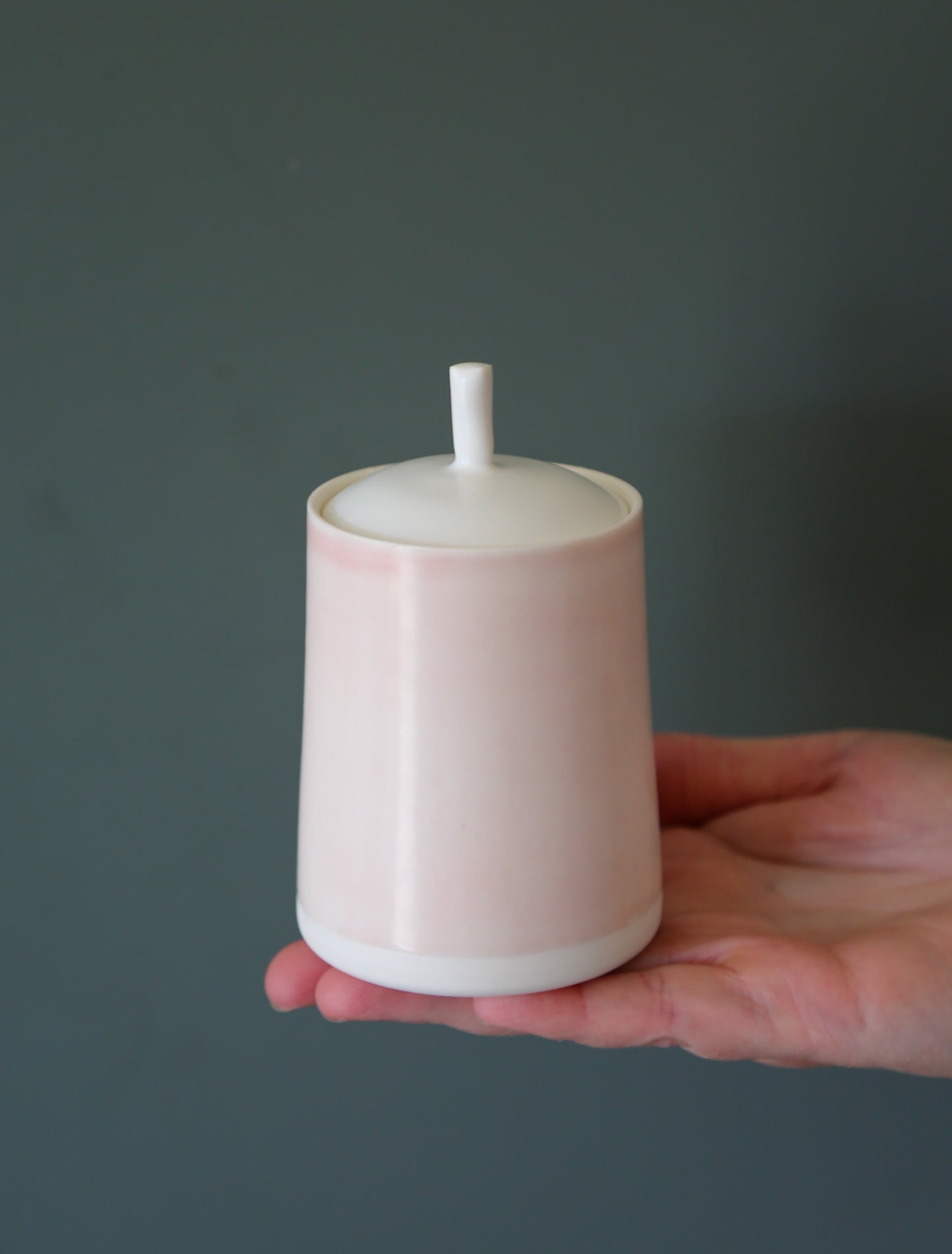 Pink Lidded Jar